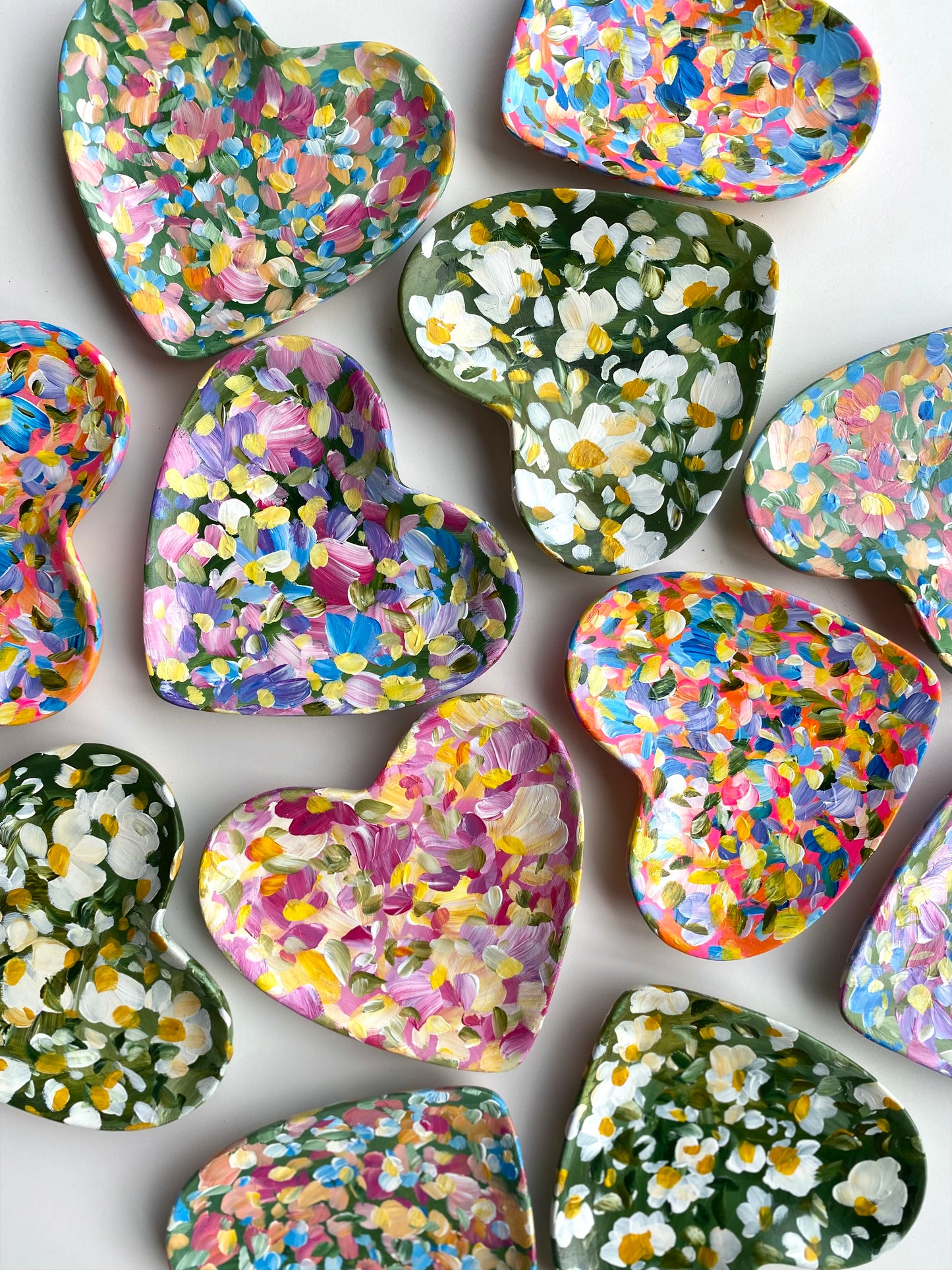 Heart Shaped Ceramic Trinket Tray #11