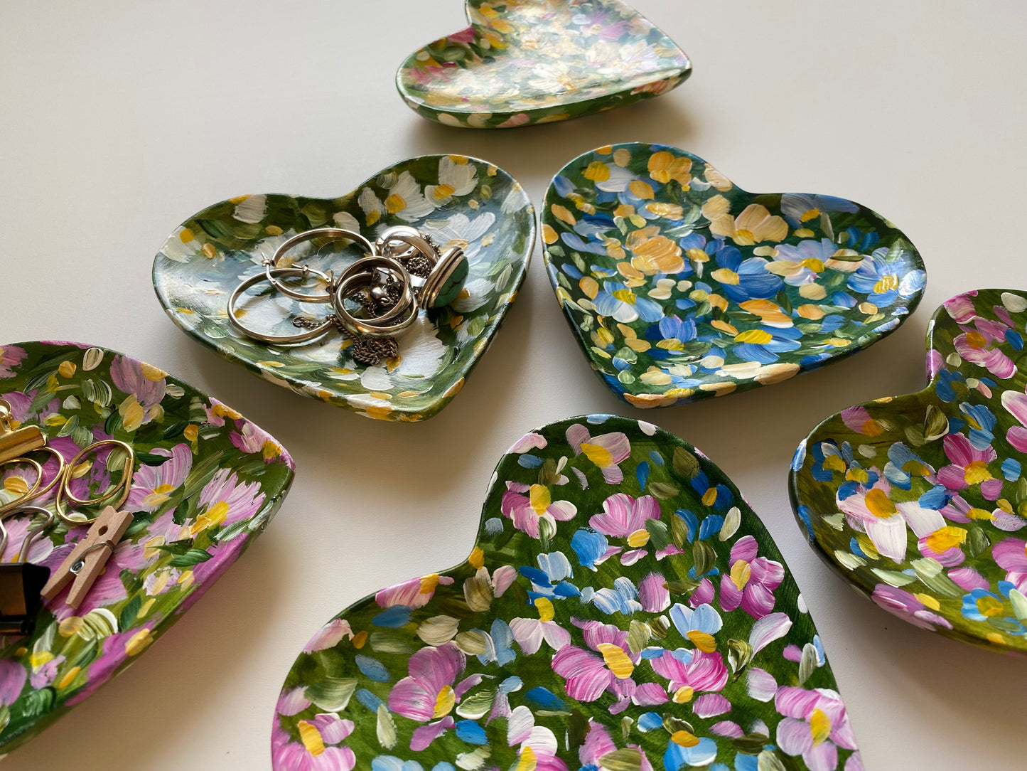 Heart Shaped Ceramic Trinket Tray #5