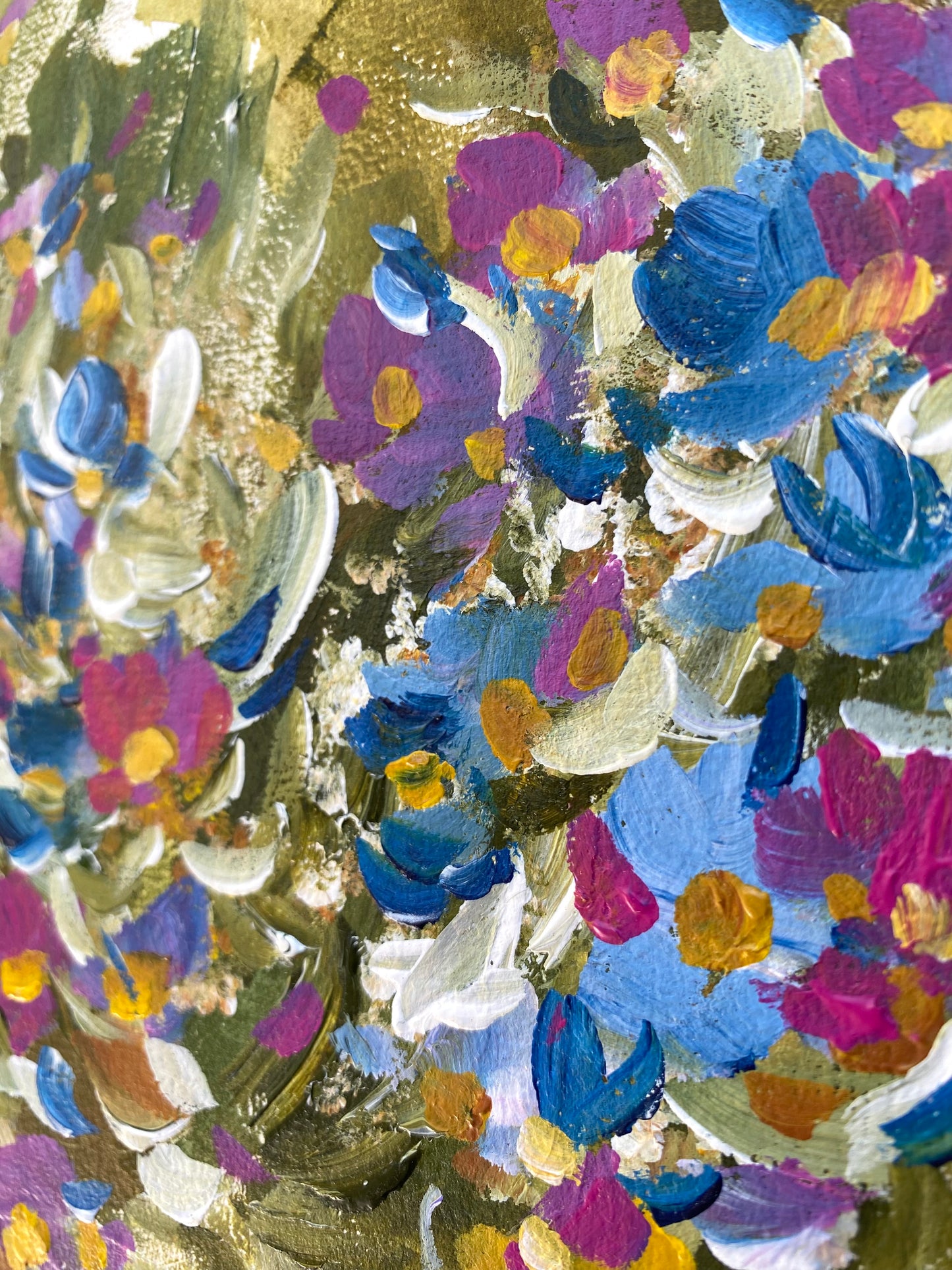 Floral Mini Army Blue