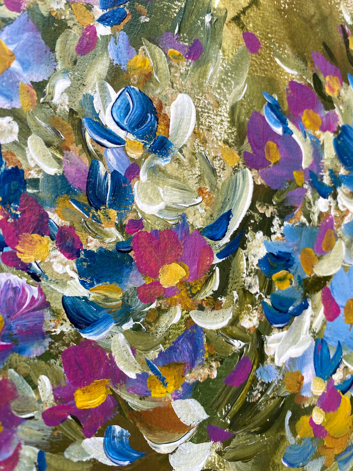 Floral Mini Army Blue