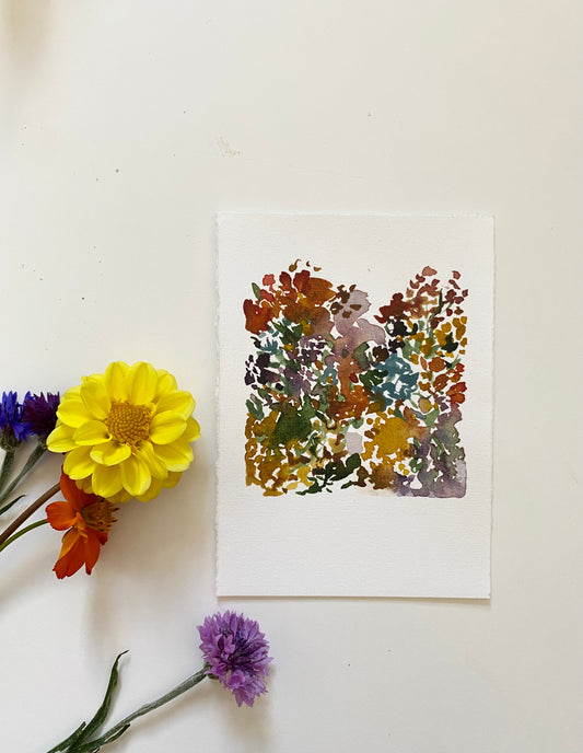 Floral Coral Polaroid