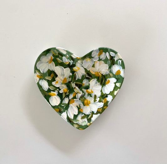 Heart Shaped Ceramic Trinket Tray #23