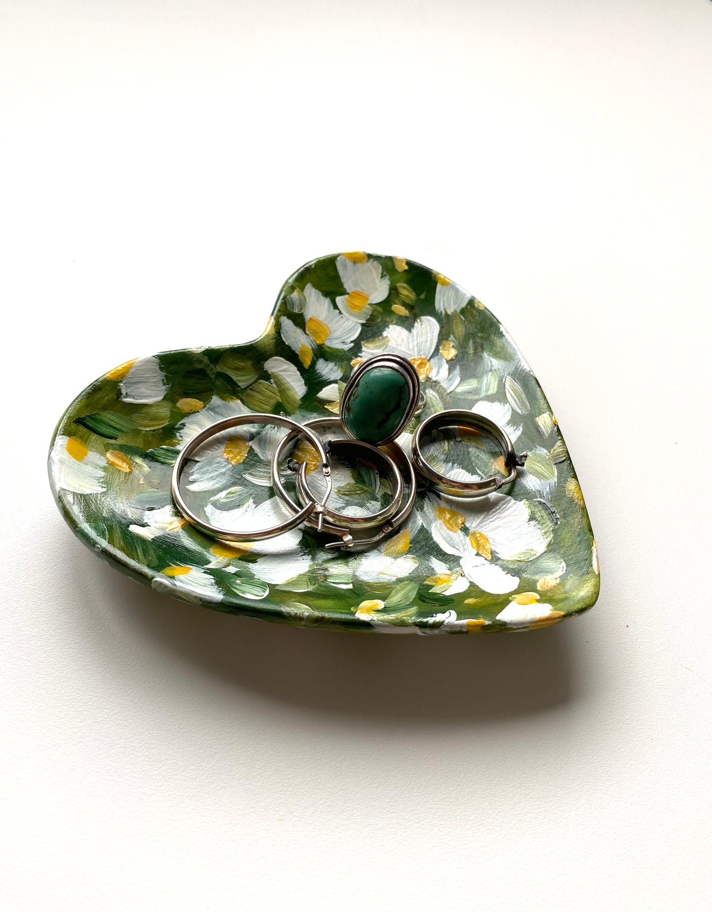 Heart Shaped Ceramic Trinket Tray #3