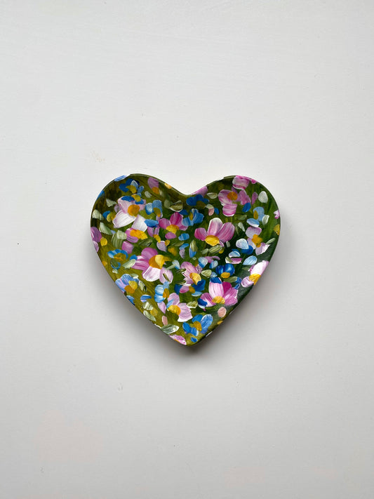 Heart Shaped Ceramic Trinket Tray #1