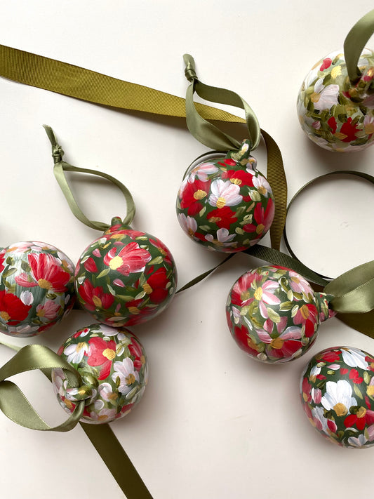 Hand Painted Christmas Bauble (for in person use only)