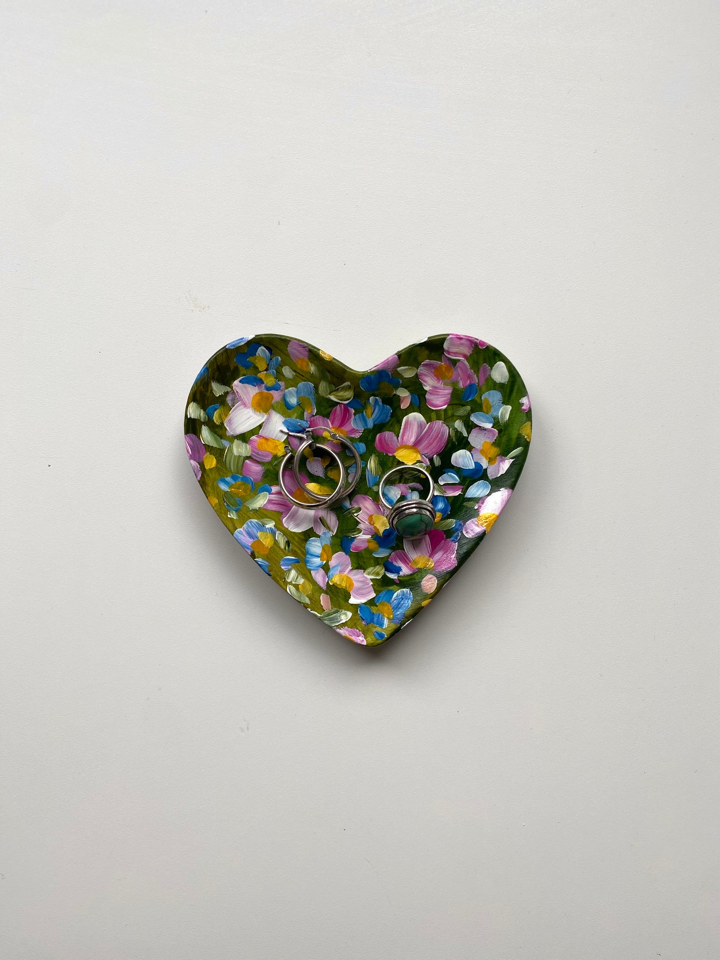 Heart Shaped Ceramic Trinket Tray #1