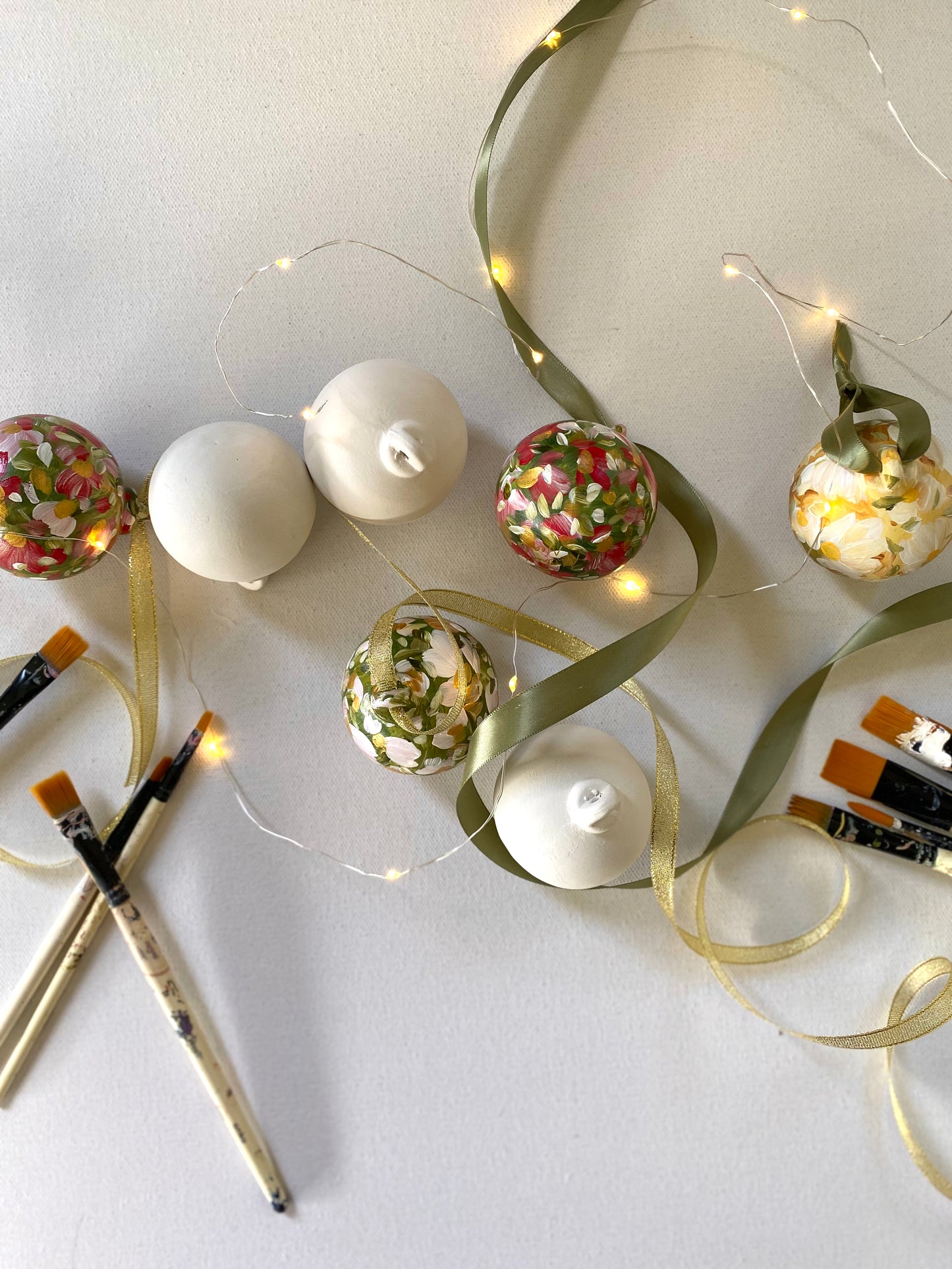 Christmas Bauble Painting Workshop-November 30th 10:30am. Little Batch Wax Co