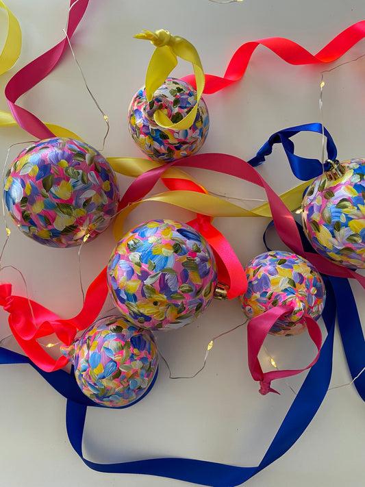 Carnival Christmas - Hand Painted Christmas Bauble