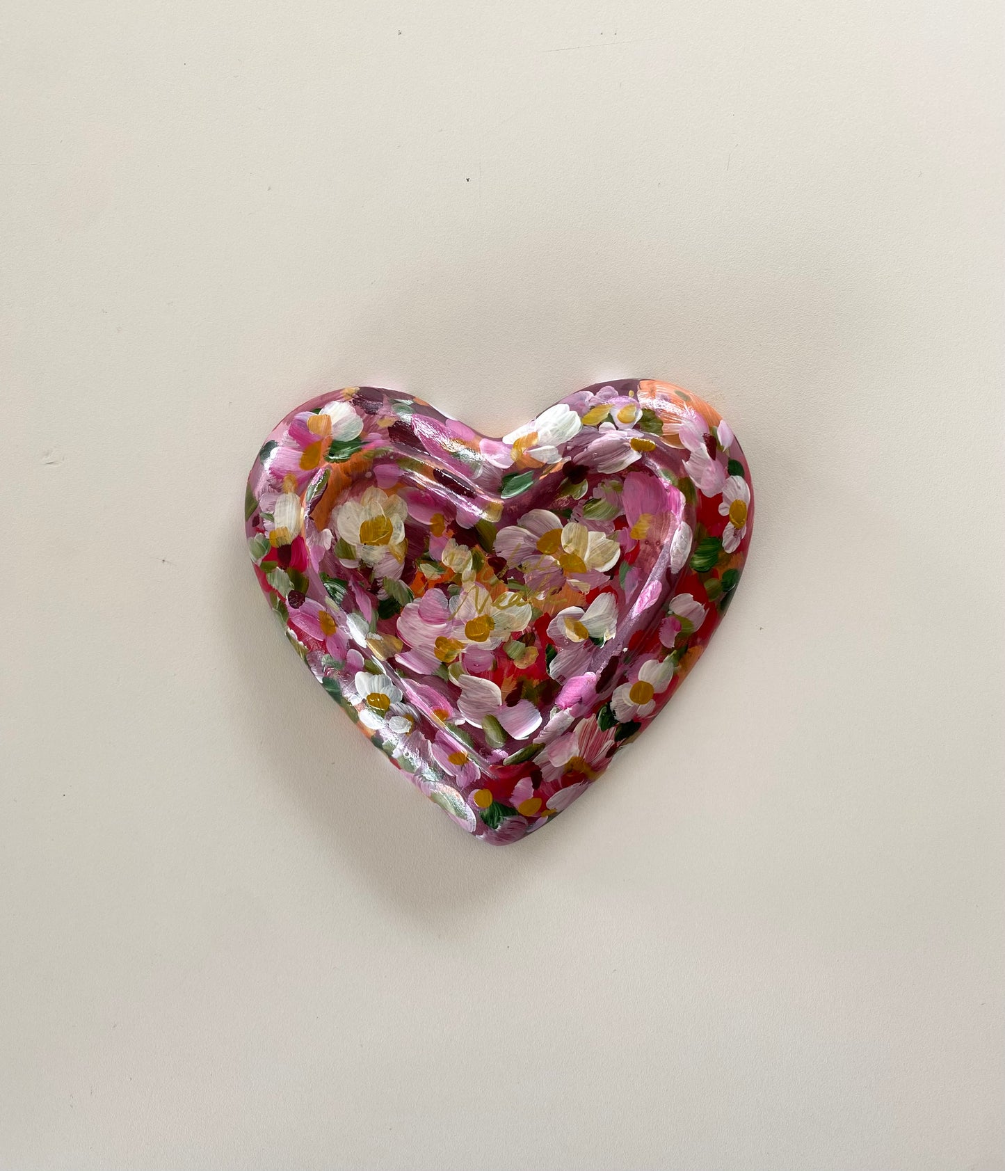 Heart Shaped Ceramic Trinket Tray #19